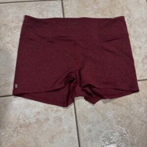 NOBULL Women's Mid Rise 2in Red Heather Shorts